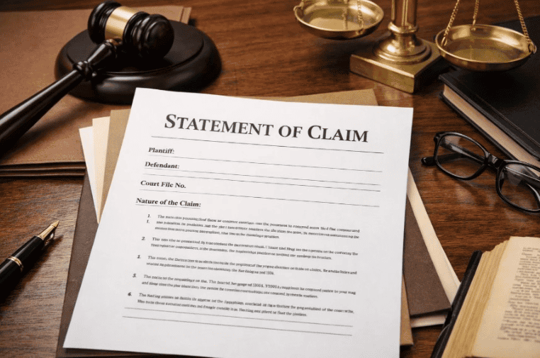 Statement of Claim – the first step in commencing civil litigation.